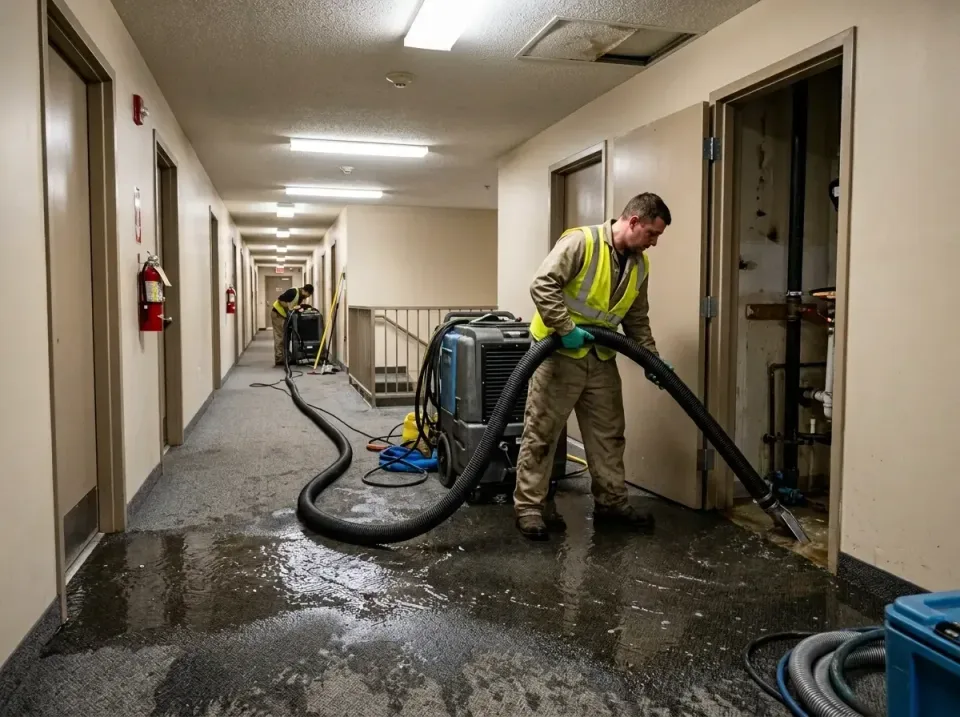 multi-unit-apartment-hallway-f-005 — frequently asked questions, Emergency Burst Pipe Water Extraction & Removal in Linganor…